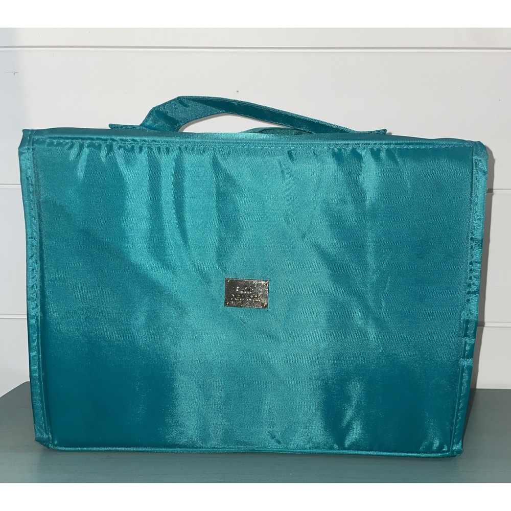 JM New York Travel Organizer Teal Makeup Toiltery Bag‎